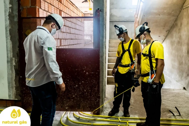 instalação de encanamento de gás