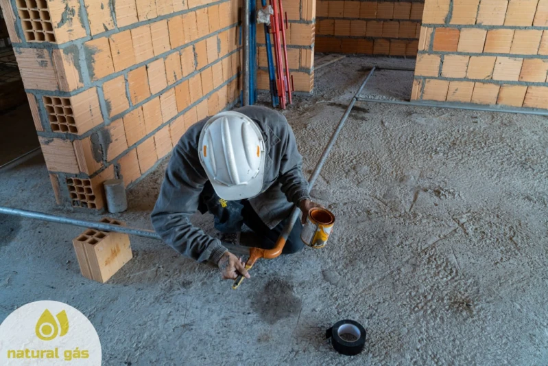 instalação tubulação de gás residencial